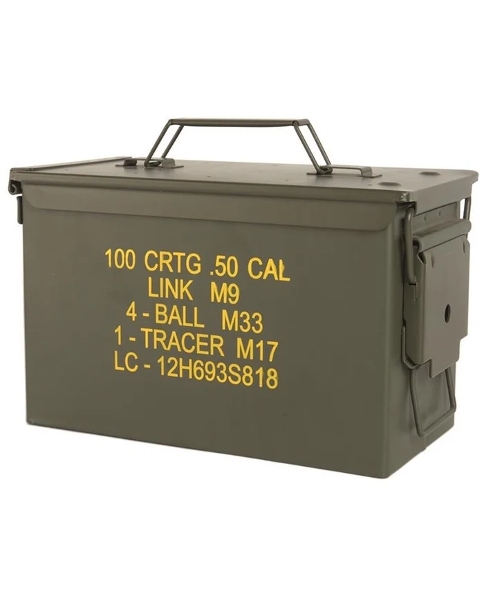 Caja metálica 50 CAL Caja militar metálica - Imagen 1