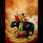 Torero, Diego Ramos, Oleo sobre lienzo, grande