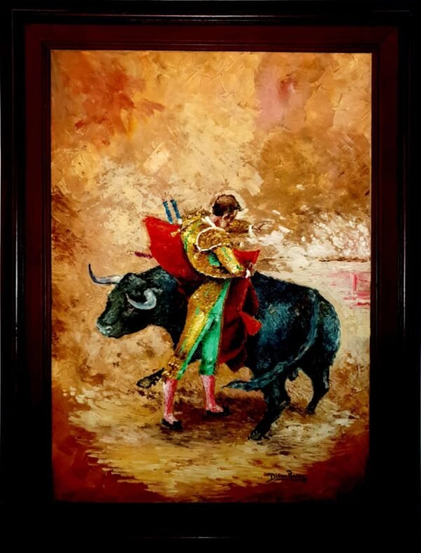 torero de diego ramos Torero, Diego Ramos, Oleo sobre lienzo, grande