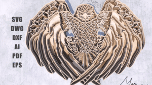 Aguila Archivo Digital SVG para Corte Laser