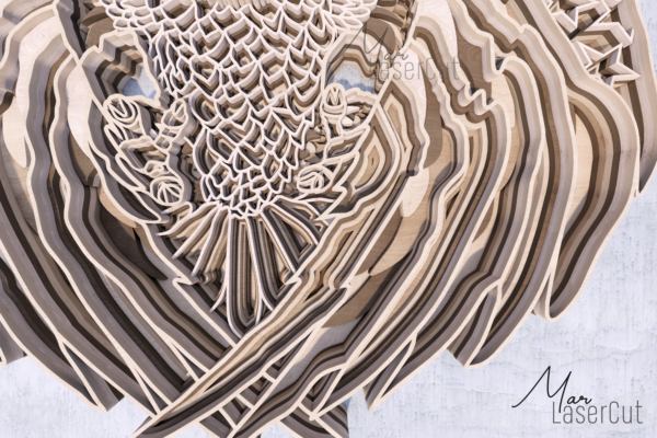 Aguila Archivo Digital SVG para Corte Laser