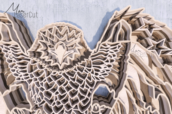 Aguila Archivo Digital SVG para Corte Laser