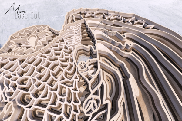 Aguila Archivo Digital SVG para Corte Laser