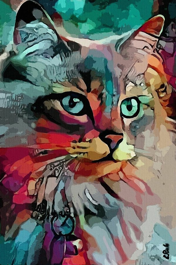 9e35bc98dcfbfd6ad8da8f3d32dc2cf3 Gato en acrílico sobre lienzo, decorativo