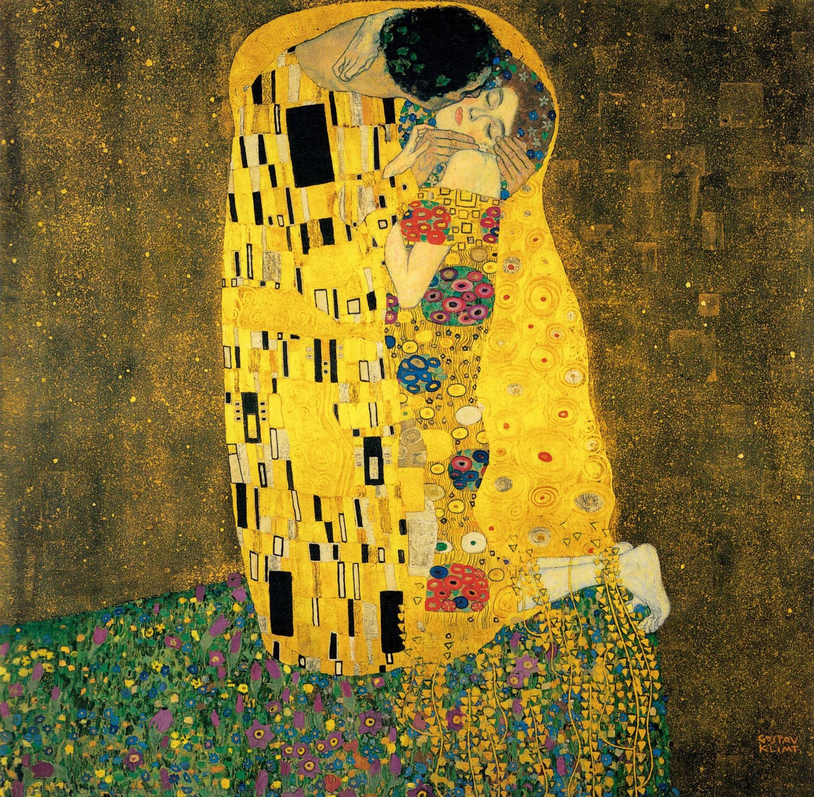 Gustav-klimt-the-kiss-bacio- El Beso, de Gustav Klimt - Imagen 1
