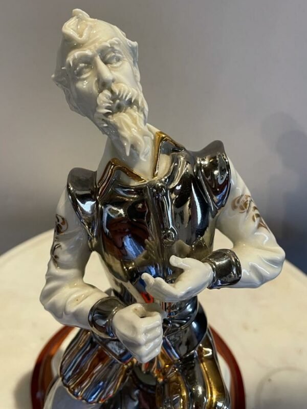 Don Quijote de la Mancha, capodimonti, porcelana italiana