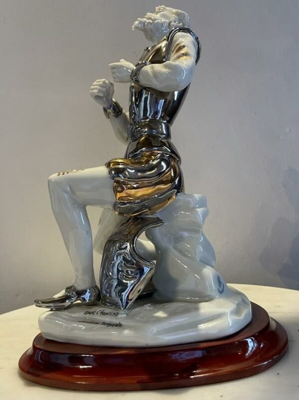 Don Quijote de la Mancha, capodimonti, porcelana italiana