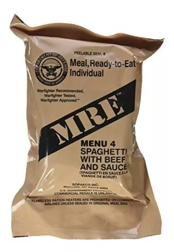 Comida Militar lista para consumir MRE menú 4