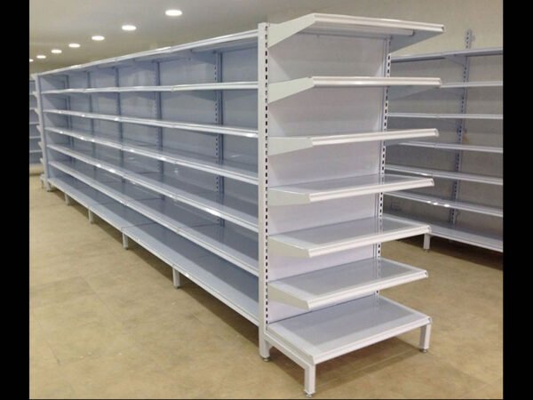 Gondola central supermercado, modulo doble cara