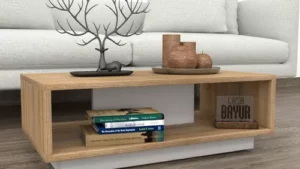 Mesa auxiliar, madera, diseño moderno