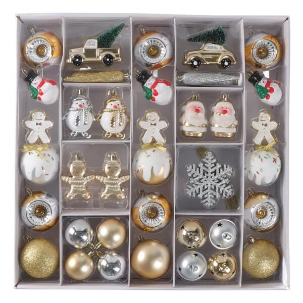 Adornos para árbol de navidad 50 piezas