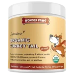 Cola de pavo orgánica, Wonder Paws, polvo 1000 mg, 60 servicios, perros de todas las edades