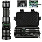 Linterna de carga portátil multifuncional con zoom de alta luminosidad para exteriores, IP44, con caja de alta gama, estroboscopio de luz fuerte y zoom telescópico, linterna magnética, batería de ultra larga duración para exteriores, luz de trabajo COB, luz lateral multifuncional - Image 6
