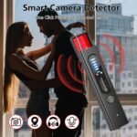 Detector de cámaras, dispositivo de escucha sin varillas encontrado en el coche, detector portátil de cámaras, protector de privacidad, rastreador GPS para interiores, hogar, hotel, baño, viajes y oficina - Image 9