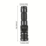 Linterna de carga portátil multifuncional con zoom de alta luminosidad para exteriores, IP44, con caja de alta gama, estroboscopio de luz fuerte y zoom telescópico, linterna magnética, batería de ultra larga duración para exteriores, luz de trabajo COB, luz lateral multifuncional - Image 7