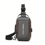 Mochila Antirrobo para Motocicleta con Candado, Bolso Convertible de Bandolera, Cierre de Cremallera y Compartimento Antirrobo, Correa de Hombro Ajustable - Ideal para Viajes, Desplazamientos y Motociclismo - Opciones de Tamaño Grande/Pequeño - Bolso de Bandolera Seguro para Hombres, Bolso Urbano - Image 7