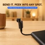 Mini Cámara de Seguridad 1080P 2.4G, Alimentada por USB con Lente Flexible de 90 Grados, Diseño de Clip para Montar en Gafas, Soporta Visualización Remota, Detección de Movimiento y Alertas, Perfecta para Monitoreo en el Hogar/Mascotas/Bebés - Image 2