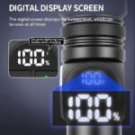 Linterna de carga portátil multifuncional con zoom de alta luminosidad para exteriores, IP44, con caja de alta gama, estroboscopio de luz fuerte y zoom telescópico, linterna magnética, batería de ultra larga duración para exteriores, luz de trabajo COB, luz lateral multifuncional - Image 8