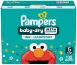 Pampers Diapers - Baby Dry - Size 5, 132 Count, Absorbent Disposable Infant Diaper (Packaging May Vary) : Baby - Image 14