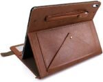 Handbag Case for Samsung Galaxy Tab S11 Ultra, Techcircle Folio Stand PU Leather Envelope Pocket Wallet Case with S Pen Holder & Card Slots, Hand Strap & Shoulder Strap, Coffee : Electronics - Image 3