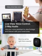TP-Link Tapo 1080P Indoor Security Camera for Baby Monitor, Dog Camera w/Motion Detection, 2-Way Audio Siren, Night Vision, Cloud & SD Card Storage, Works w/Alexa & Google Home (Tapo C100) : Electronics - Image 4