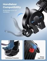 Lamicall Bike Phone Holder, Motorcycle Mount - Motorcycle Phone Holder, Handlebar Cell Phone Clamp, E-Bike Scooter Phone Clip for iPhone 17 Air Pro Max, 16 15 Plus, S20, 4.7 to 6.8" Smartphones : Automotive - Image 6