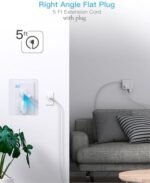 Surge Protector Power Strip - HANYCONY 8 Outlets 4 USB (2 USB C) Charging Ports, Multi Plug Outlet Extender, 5Ft Braided Extension Cord, Flat Plug Wall Mount Desk Charging Station for Home Office ETL : Electronics - Image 7