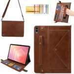 Handbag Case for Samsung Galaxy Tab S11 Ultra, Techcircle Folio Stand PU Leather Envelope Pocket Wallet Case with S Pen Holder & Card Slots, Hand Strap & Shoulder Strap, Coffee : Electronics