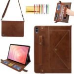 Handbag Case for Samsung Galaxy Tab S11 Ultra, Techcircle Folio Stand PU Leather Envelope Pocket Wallet Case with S Pen Holder & Card Slots, Hand Strap & Shoulder Strap, Coffee : Electronics