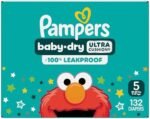 Pampers Diapers - Baby Dry - Size 5, 132 Count, Absorbent Disposable Infant Diaper (Packaging May Vary) : Baby - Image 11