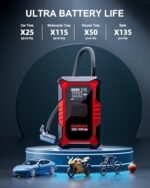 GOOLOO A3 Jump Starter with Air Compressor, 3000A Portable Car Battery Booster (9.0 Gas/6.5L Diesel) with 150PSI Auto-Shutoff Tire Inflator, 12V Supersafe Lithium Jump Box Car Battery Jumper Starter : Automotive - Image 5