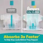 Pampers Diapers - Baby Dry - Size 5, 132 Count, Absorbent Disposable Infant Diaper (Packaging May Vary) : Baby - Image 4