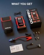 GOOLOO A3 Jump Starter with Air Compressor, 3000A Portable Car Battery Booster (9.0 Gas/6.5L Diesel) with 150PSI Auto-Shutoff Tire Inflator, 12V Supersafe Lithium Jump Box Car Battery Jumper Starter : Automotive - Image 8