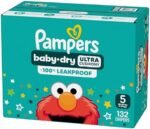 Pampers Diapers - Baby Dry - Size 5, 132 Count, Absorbent Disposable Infant Diaper (Packaging May Vary) : Baby - Image 13