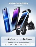 Lamicall Bike Phone Holder, Motorcycle Mount - Motorcycle Phone Holder, Handlebar Cell Phone Clamp, E-Bike Scooter Phone Clip for iPhone 17 Air Pro Max, 16 15 Plus, S20, 4.7 to 6.8" Smartphones : Automotive - Image 3