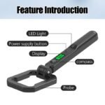 AITALK 1pc Detector de Metales Plegable con Detección Total de 360°, Pantalla LCD para Detectar Objetos a Diversas Distancias, Funciones de Sonido, Vibración y Alarma, Sin Necesidad de Ajuste, Fácil de Operar, Equipado con un Indicador de Bajo Voltaje - Image 5