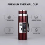 Gran capacidad / 35.50 oz, aislamiento de doble capa de acero inoxidable 316 | Apto para bebidas frías y calientes | Cuerpo completamente metálico para robustez y durabilidad | Mantiene las bebidas frías/calientes hasta 12 horas | Asa de transporte portátil | Ideal para coche, exteriores y - Image 13