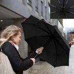 Paraguas Auto Plegable Doble Varilla Resistente al Viento Compacto Duradero Viaje Accesorio de Desplazamiento Tela de Alta Densidad Regalo Portátil para Vacaciones Apertura y Cierre Automático, Fácil para el Desplazamiento Diario Mini Tamaño Compacto, Ligero para Viajar Varillas de Doble Refuerzo - Image 9