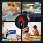 Detector de cámaras, dispositivo de escucha sin varillas encontrado en el coche, detector portátil de cámaras, protector de privacidad, rastreador GPS para interiores, hogar, hotel, baño, viajes y oficina - Image 10