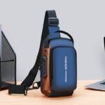 Mochila Antirrobo para Motocicleta con Candado, Bolso Convertible de Bandolera, Cierre de Cremallera y Compartimento Antirrobo, Correa de Hombro Ajustable - Ideal para Viajes, Desplazamientos y Motociclismo - Opciones de Tamaño Grande/Pequeño - Bolso de Bandolera Seguro para Hombres, Bolso Urbano - Image 5