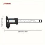 Calibre digital electrónico de 100 mm, esfera en fibra de carbono, calibrador Vernier, micrómetro, herramienta de medición, regla numérica - Image 5