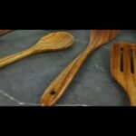 Juego de 5 piezas de espátula para sartén y cucharón de sopa de madera natural antiadherente con gancho gratis - Juego de utensilios de cocina resistentes a altas temperaturas para uso doméstico - Adecuado para cocinar y servir, una opción ideal para el Día de la Madre, Acción de Gracias, Halloween - Image 9
