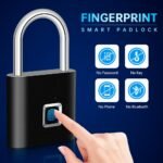 Cerradura Inteligente con Reconocimiento Avanzado de Huellas Dactilares - Estructura, Recargable por USB, Cerradura de Seguridad con Tecnología de Apertura por Huellas Dactilares - Imprescindible para una Vida Inteligente en el Hogar y la Oficina, Adecuada para Cerraduras de Mochilas de Viaje, Cerraduras de Almacén, Att - Image 5