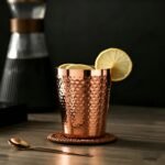 Vasos de cobre puro para beber, vasos de agua ayurvédicos martillados a mano, para Moscow Mule, cócteles y whisky, perfectos para bares, hogar 14.2 oz - Image 3