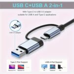 Hub USB C 1 8 en 1 con conector de audio | Compatible con tablets, alimentado por USB, voltaje de funcionamiento de 5V - Image 5