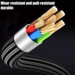 Cable de Carga Rápida de 240W USB a Tipo C, Cable de Datos Súper Rápido, Adecuado para Samsung, Xiaomi, Huawei, Honor, Cable de Datos USB C con Luz LED, Cable de Datos de Carga Rápida para Notebook - Image 8