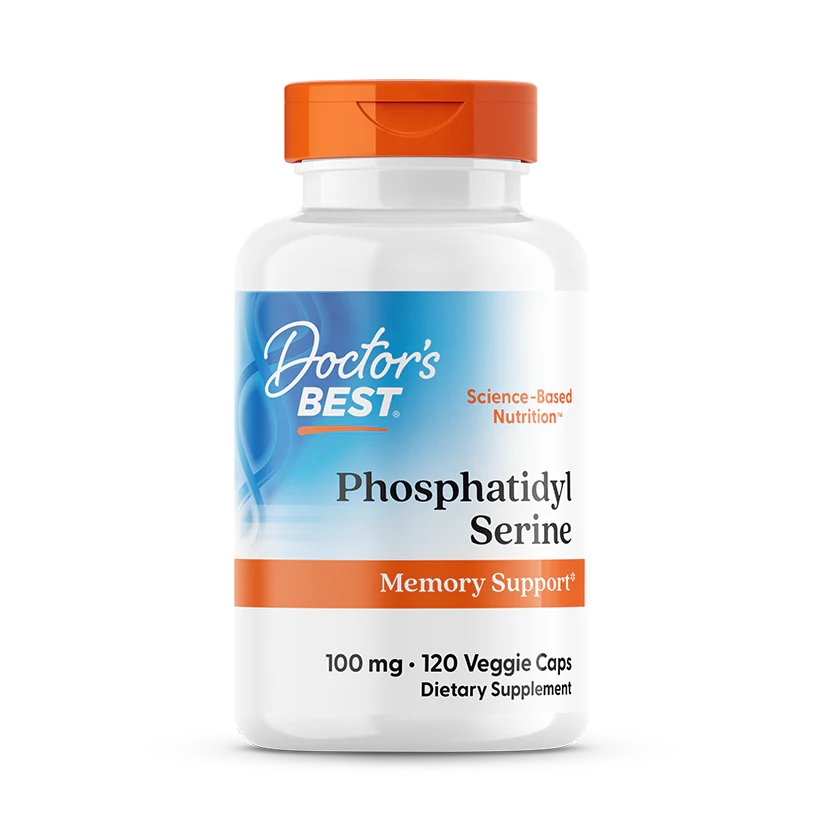 DOCTORS-BEST-FOSTATIDILSERINA-100-MG-120-CAPSULAS.webp Phosphatidylserine with SerinAid, 100 mg, 120 Veggie Caps - Image 1