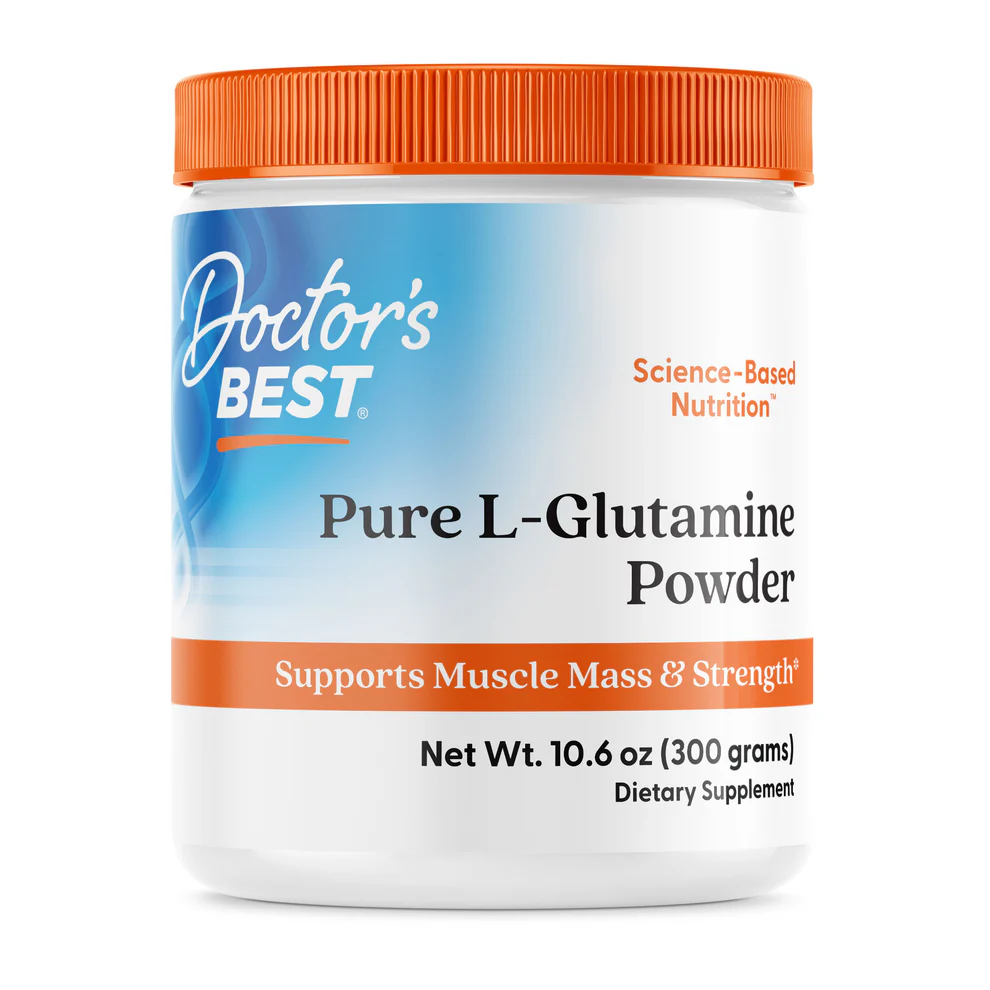 DOCTORS-BEST-L-GLUTAMINA-300-GRS.webp Pure L-Glutamine Powder, Doctor's Best, 10.6 oz (300 g) - Image 1