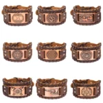 Pulsera Pirata de Cuero con Brújula para Hombre - Image 6