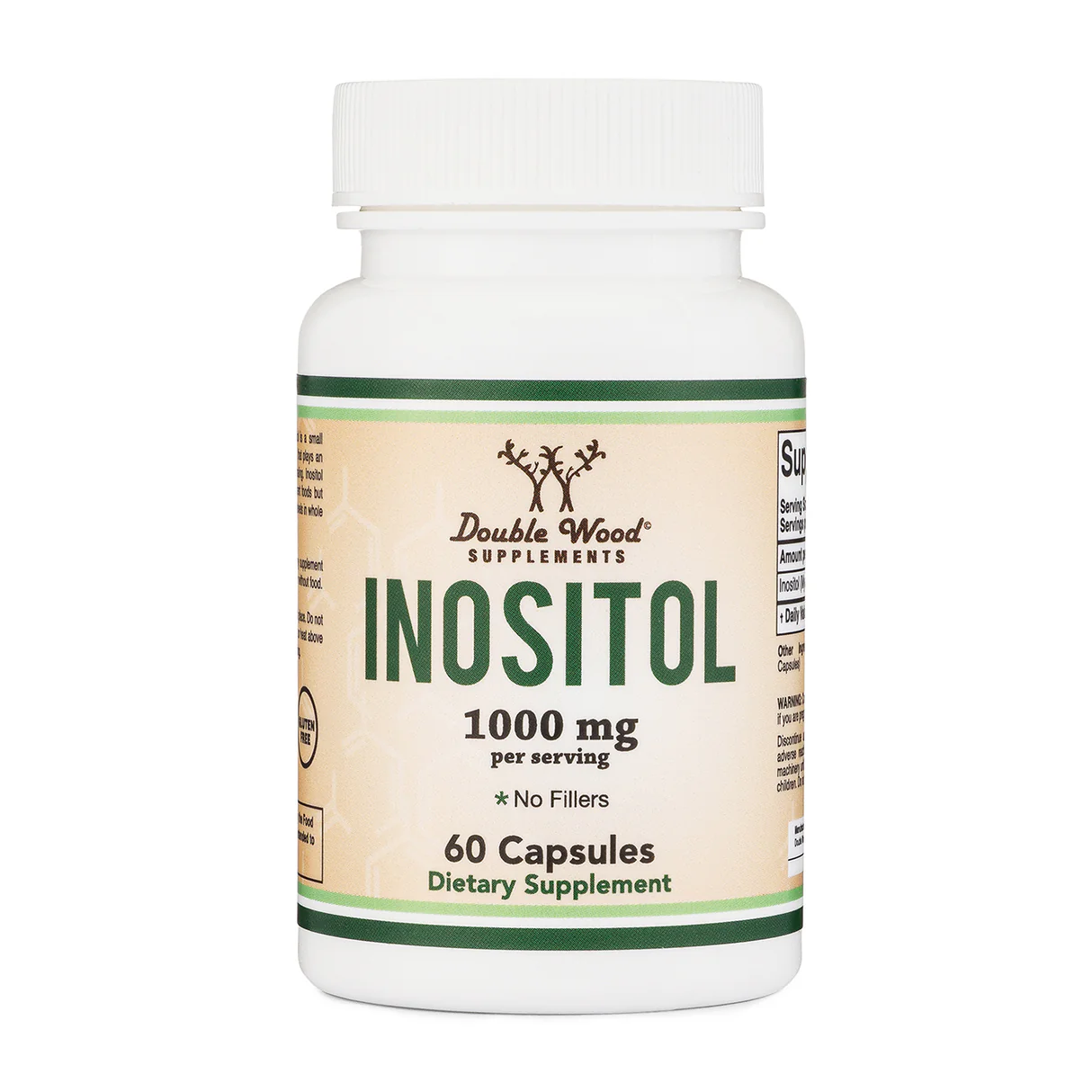 Inositol-double-wood-1000-mg-60-capsulas-frontal.webp Inositol Supplement, double Wood, 1000 mg, 60 Capsules, Supports Healthy Sleep Quality, and Supports Liver and Kidney Health - Image 1
